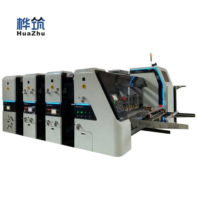 Auto Corrugated Box Machinery Manufacturing Carton Cardboard Boxes Die Cut Production Line Making Machine With Printing