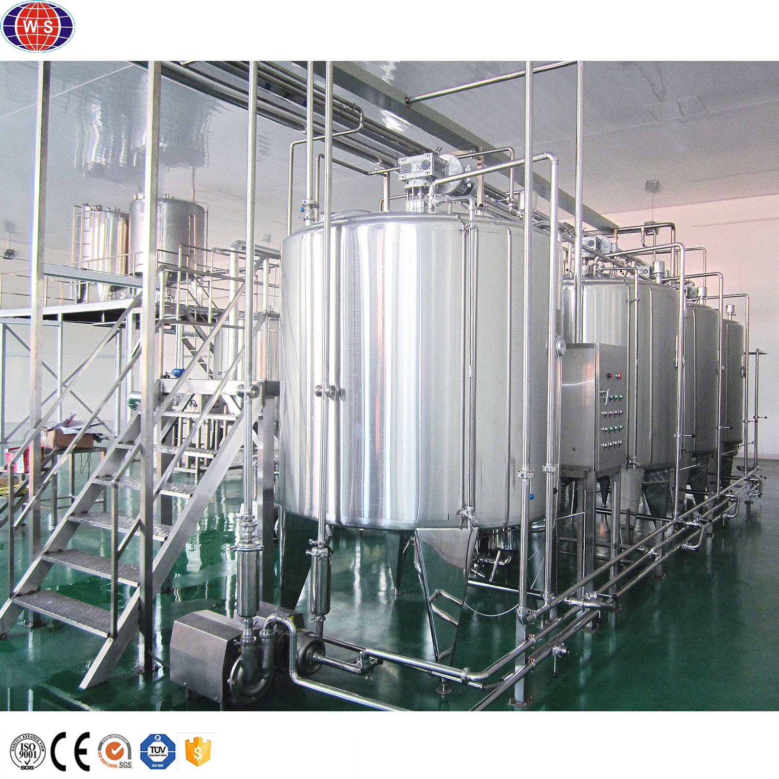 Automatic Complete 5000 L/H Uht Milk Processing Packaging Plant Production Line