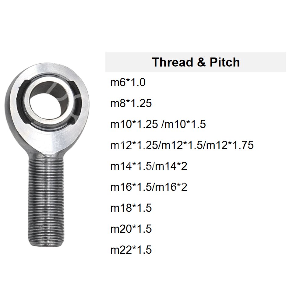 Heavy Duty Chromoly rotulas Uniball m10 Metric Thread Rod Ends Bearings Heim Joint kits m18 m14 m12 m16 m20