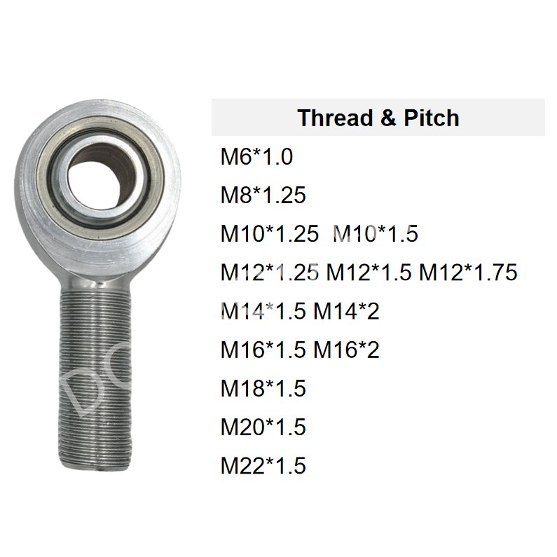 Heavy Duty Chromoly rotulas Uniball m10 Metric Thread Rod Ends Bearings Heim Joint kits m18 m14 m12 m16 m20