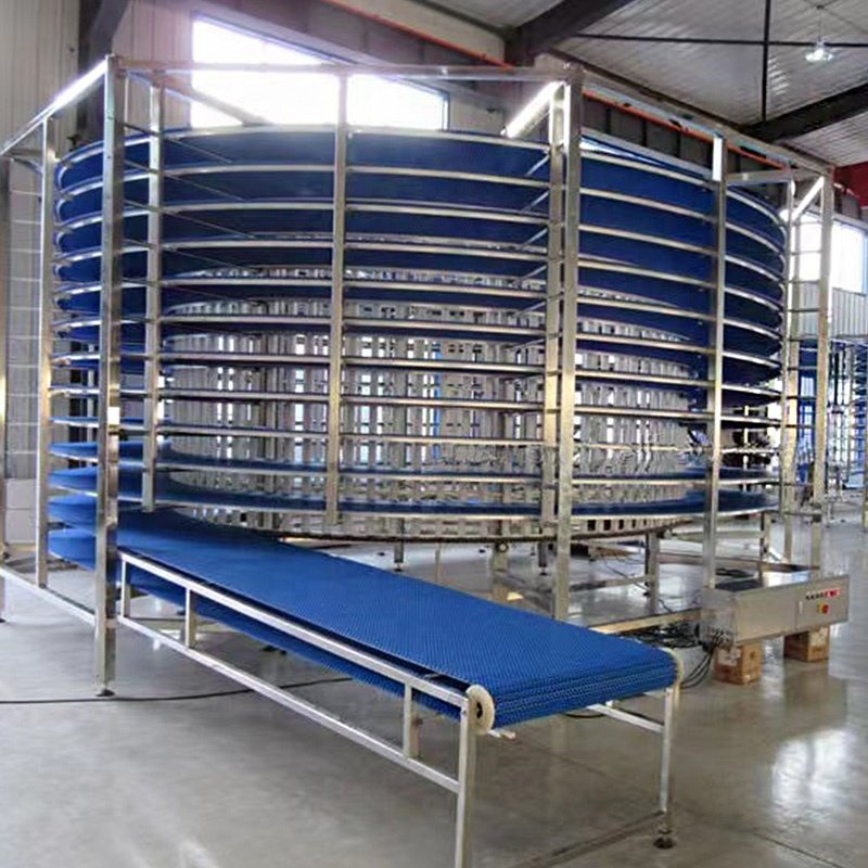 Multi functional Running Stable Spiral Cooling Tower For Toast Bread Burger Cake