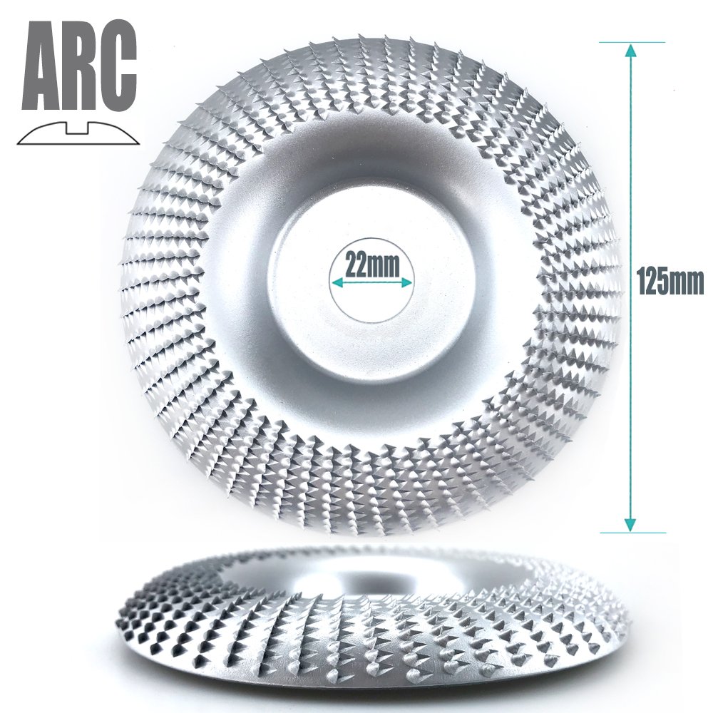 Angle Grinder Wood Carving Disc Wood Shaping Disc Grinder Cutting Flat inclined surface arc 3 pieces installed grinding disc