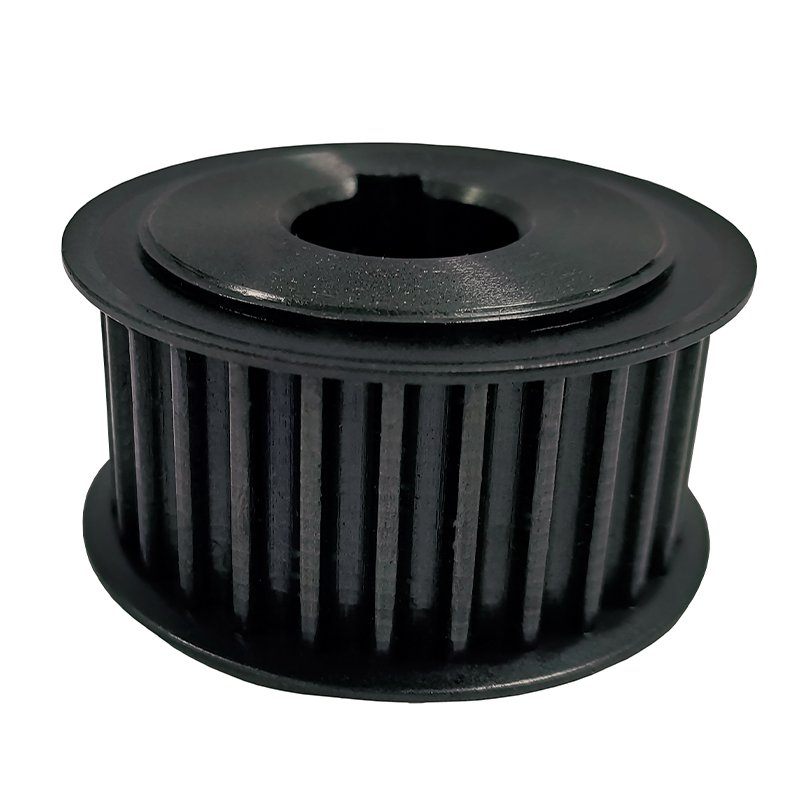 Timing Belt Pulley Cast Iron Black Customized Multi Function Power Transmission Non Standard One Year,3 Years Multiple OEM,ODM