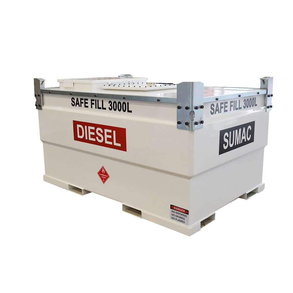 Portable Gasoline Fuel tank Above Ground Double Walled diesel Cube square Fuel tank with UL142 Certificate