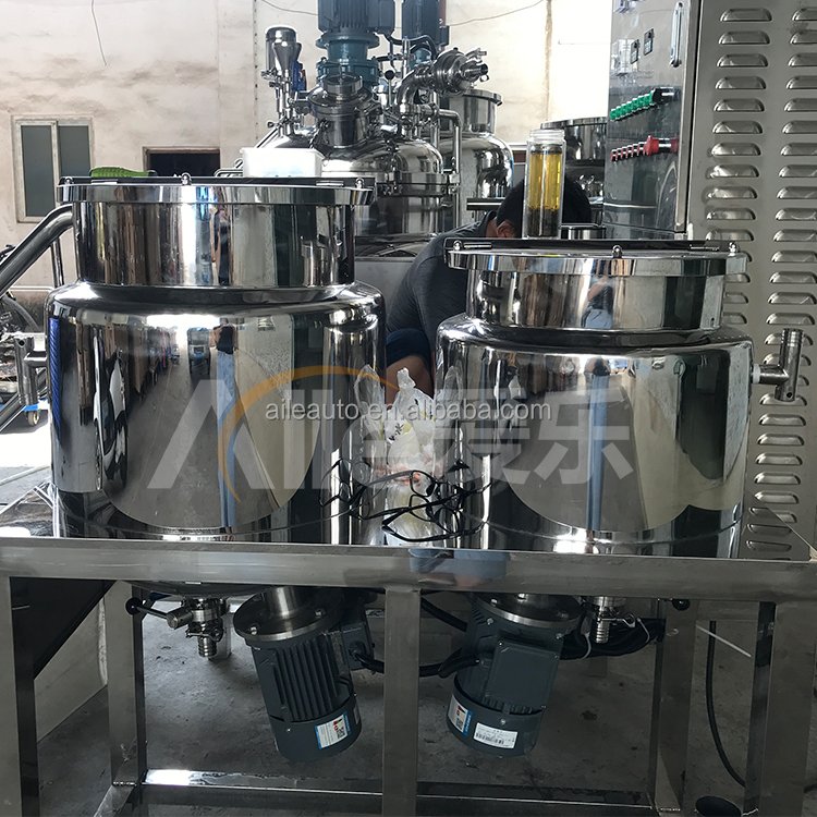 Vacuum Mixer Milk Drink Shearer Tank/Popsicle Ice Candy Cream Mixing Kettle/Jacketed Kettle Emulsifying Homogenizing Machine