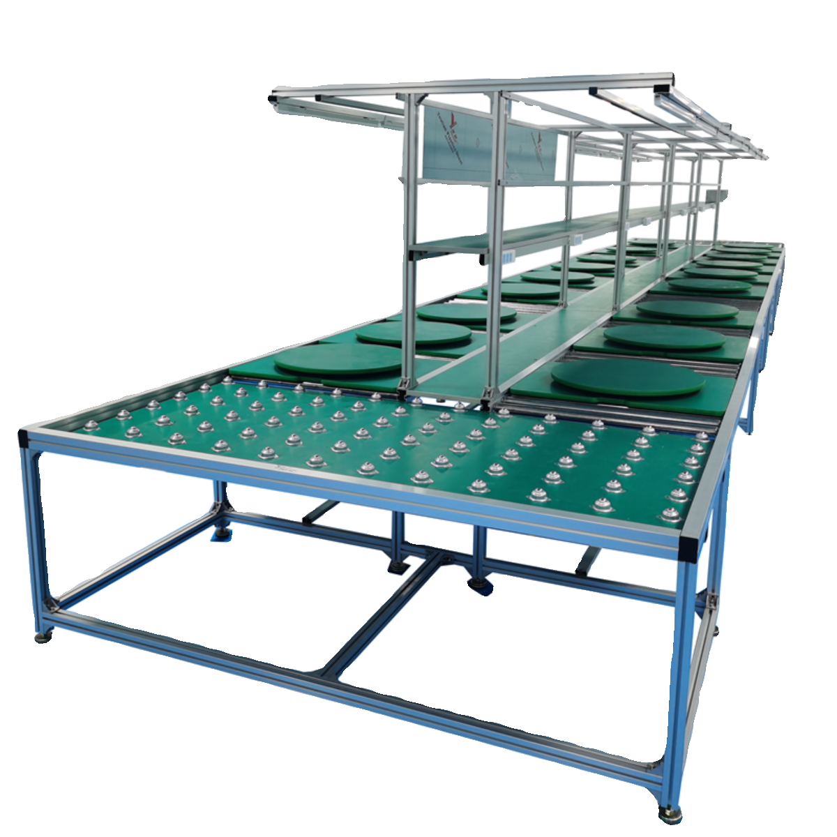 Belt Crossover Transmission Conveyor Unloading Conveyor Container Assembly Line for Computer Manufacturer Carbon Steel