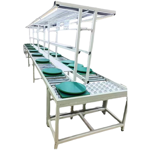 Belt Crossover Transmission Conveyor Unloading Conveyor Container Assembly Line for Computer Manufacturer Carbon Steel