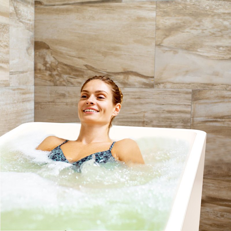 Wifi Outdoor Acrylic Cold Plunge Tub With Chiller Acrylic Cold Plunge