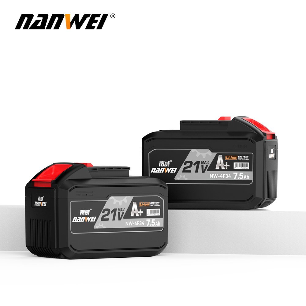 NANWEI 4/3/2pcs brushless cordless power tools set power drill angle grinder power impact wrench Impact electric hammer