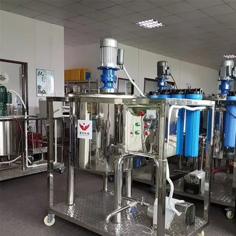 Chemical Mixing Equipment Body Lotion Face Cream Hair Gel Shower Making Machines Cosmetic Vacuum Homogenizer Mixing Raw Material
