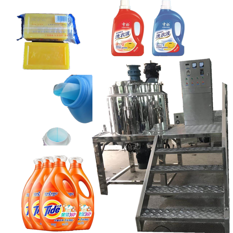 Chemical Mixing Equipment Body Lotion Face Cream Hair Gel Shower Making Machines Cosmetic Vacuum Homogenizer Mixing Raw Material