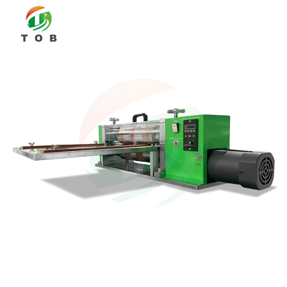 TOB Semi Auto Electric Slitting Machine for Lithium Ion Slitting Battery Electrode