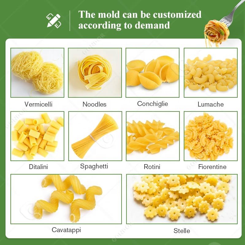 Italy Small Automatic Pasta Noodle Spaghetti Macaroni Industry Maker Make Machine Production Equipment Line