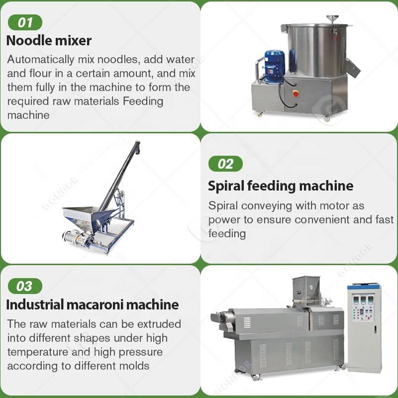 Italy Small Automatic Pasta Noodle Spaghetti Macaroni Industry Maker Make Machine Production Equipment Line