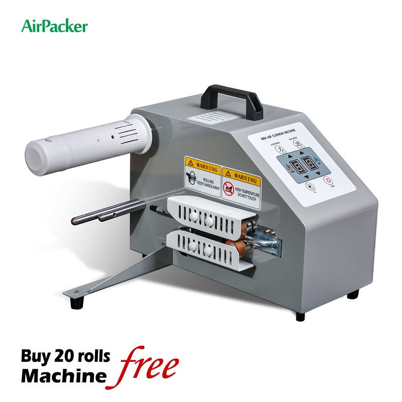 Bubble Roll Packaging Machine Inflator Durable Inflatable Air Filling Film Metal Housing Strong and Durable
