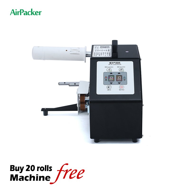 Bubble Roll Packaging Machine Inflator Durable Inflatable Air Filling Film Metal Housing Strong and Durable