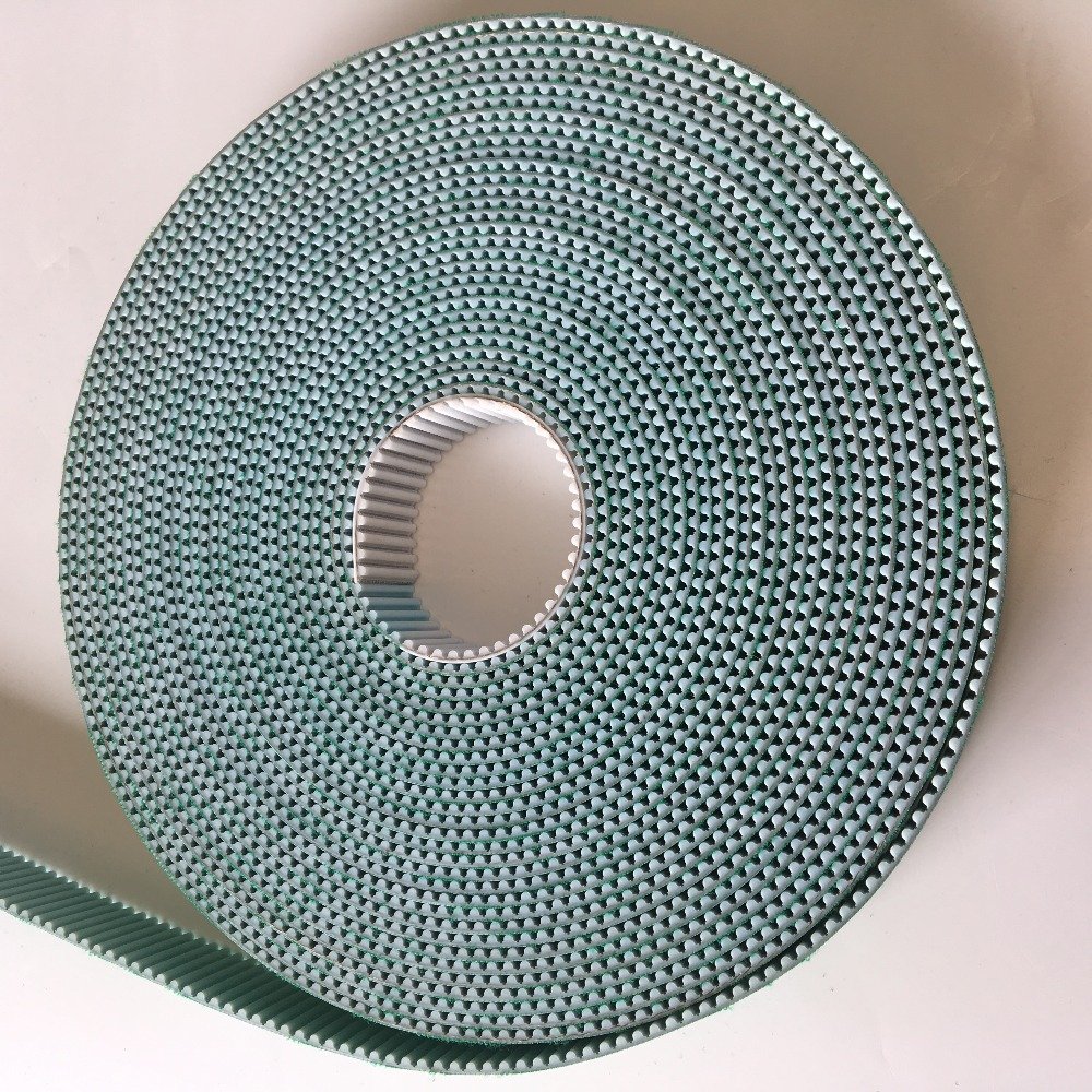 8M S8M automatic gate pu timing belt with green color cloth