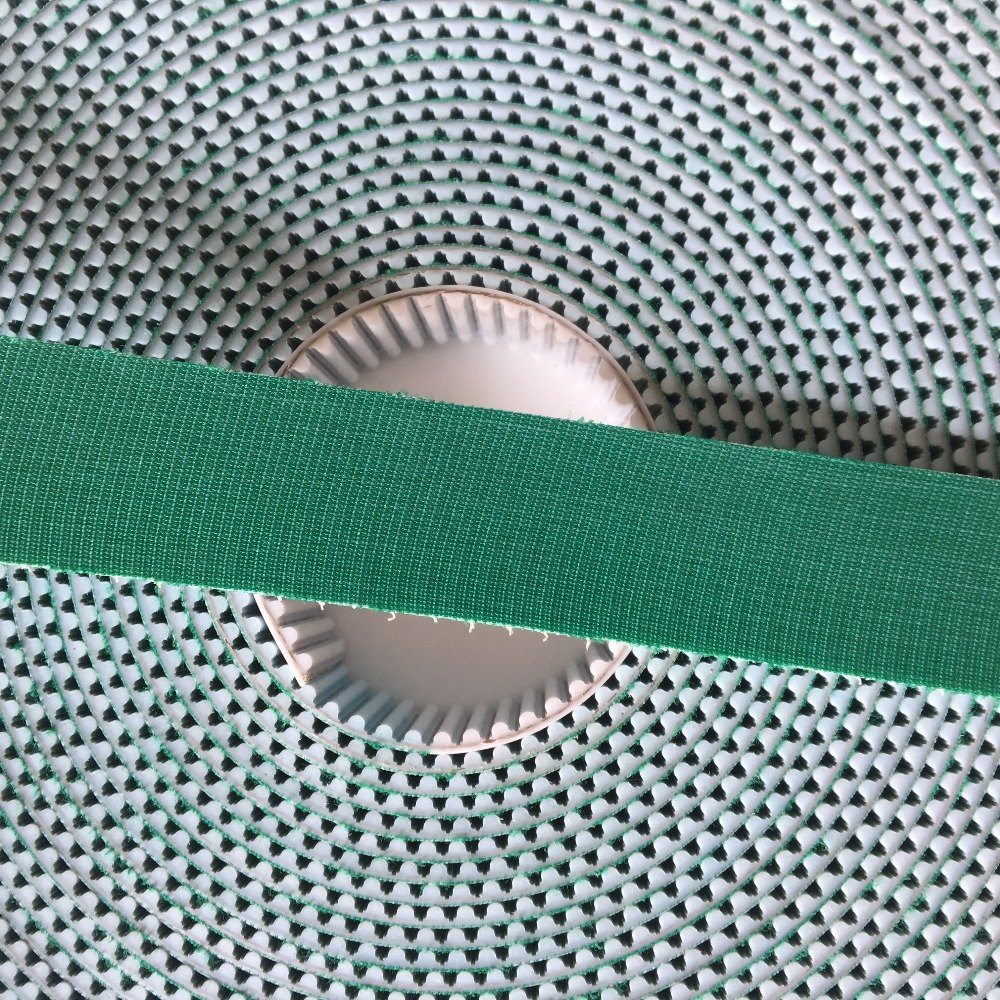 8M S8M automatic gate pu timing belt with green color cloth