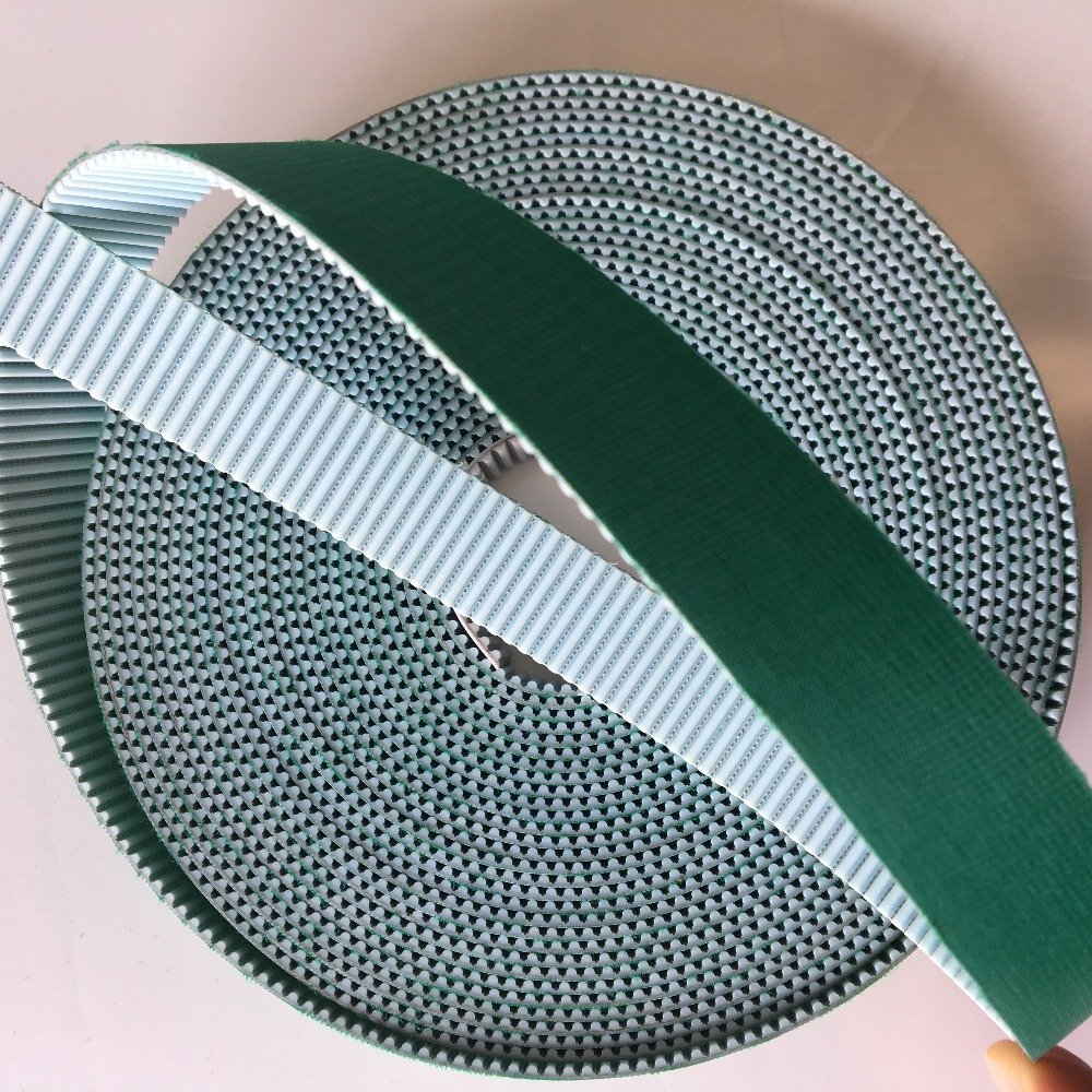 8M S8M automatic gate pu timing belt with green color cloth