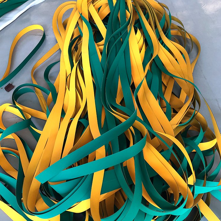 High strength oil and wear resistant nylon polyamide flat belt power transmission belt