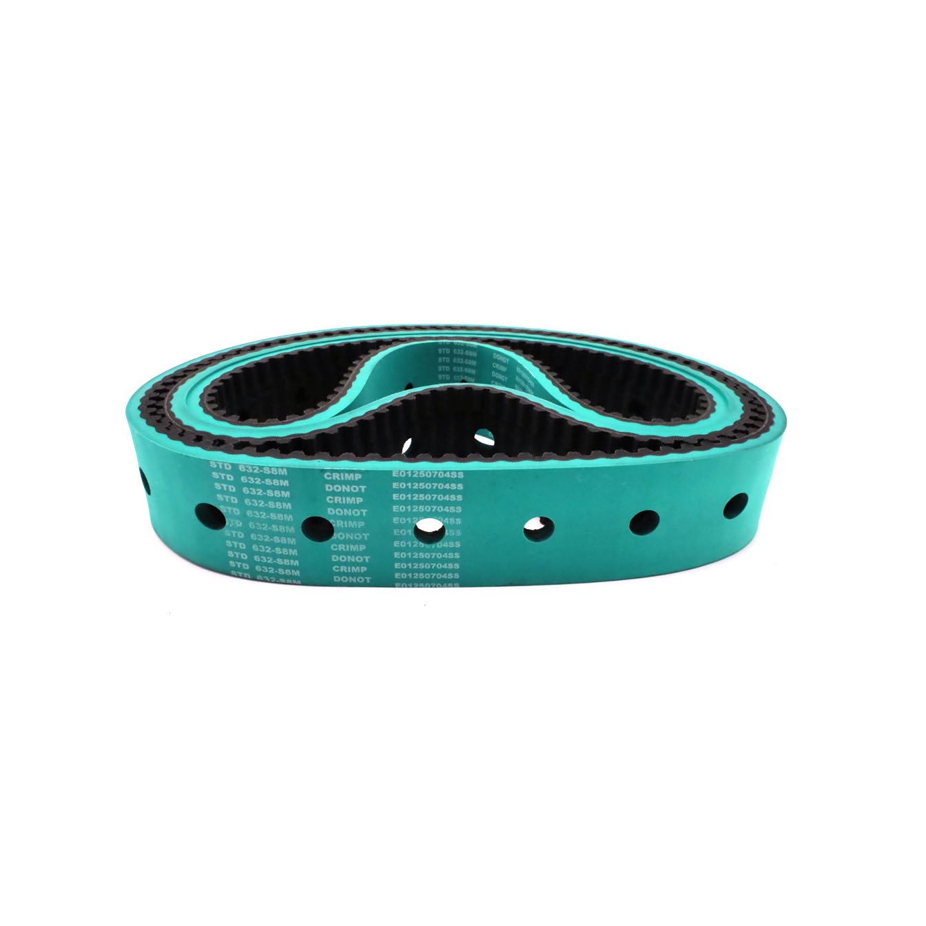 Cost effective vacuum film pulling belts rubber coated belt with holes for packaging machine