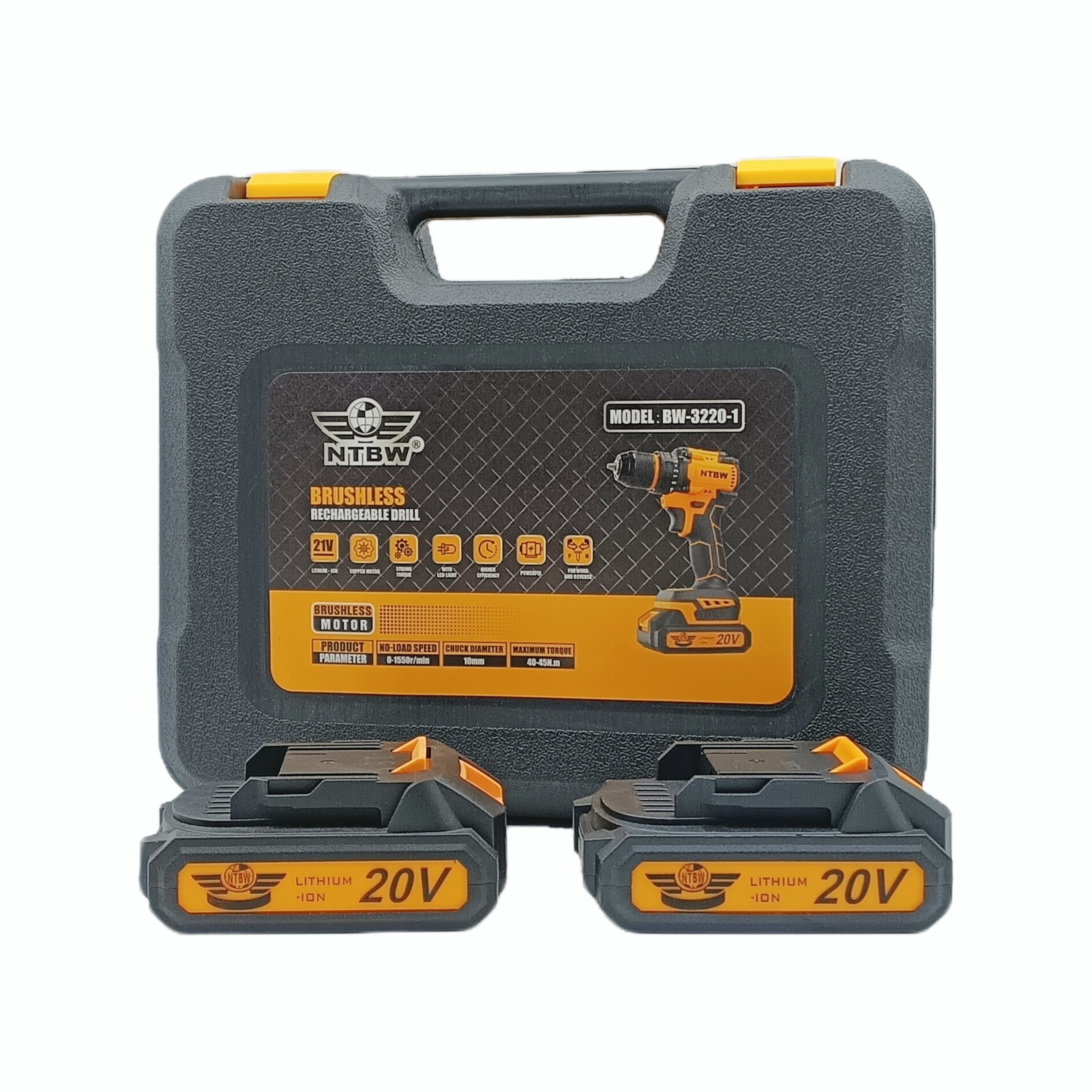 Hot Selling OEM OBM ODM Customizable Cordless Charging Brushless Electric Drill Lithium Battery Powered Variable Speed Tool DIY