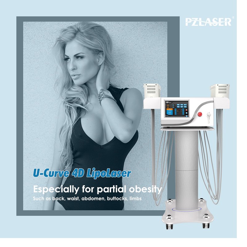 New 4D Lipo Laser Equipment Liposhape Slimming Machine of Optical Lipolysis Technology