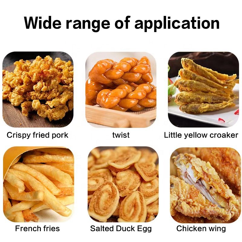 Full Automatic Continuous Fryer Machine for French Fries Chips Chicken Fish Meatball Peanut Potato Deep Frying Production Line