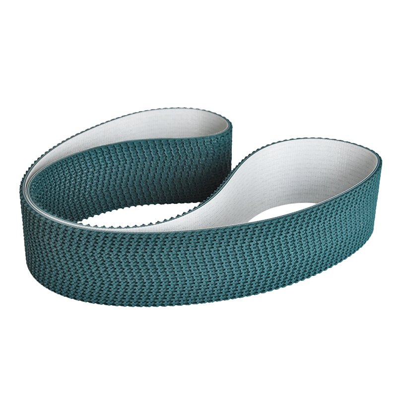 pvc conveyor belt wavy super grip surface climbing transport petrol color non slip high friction