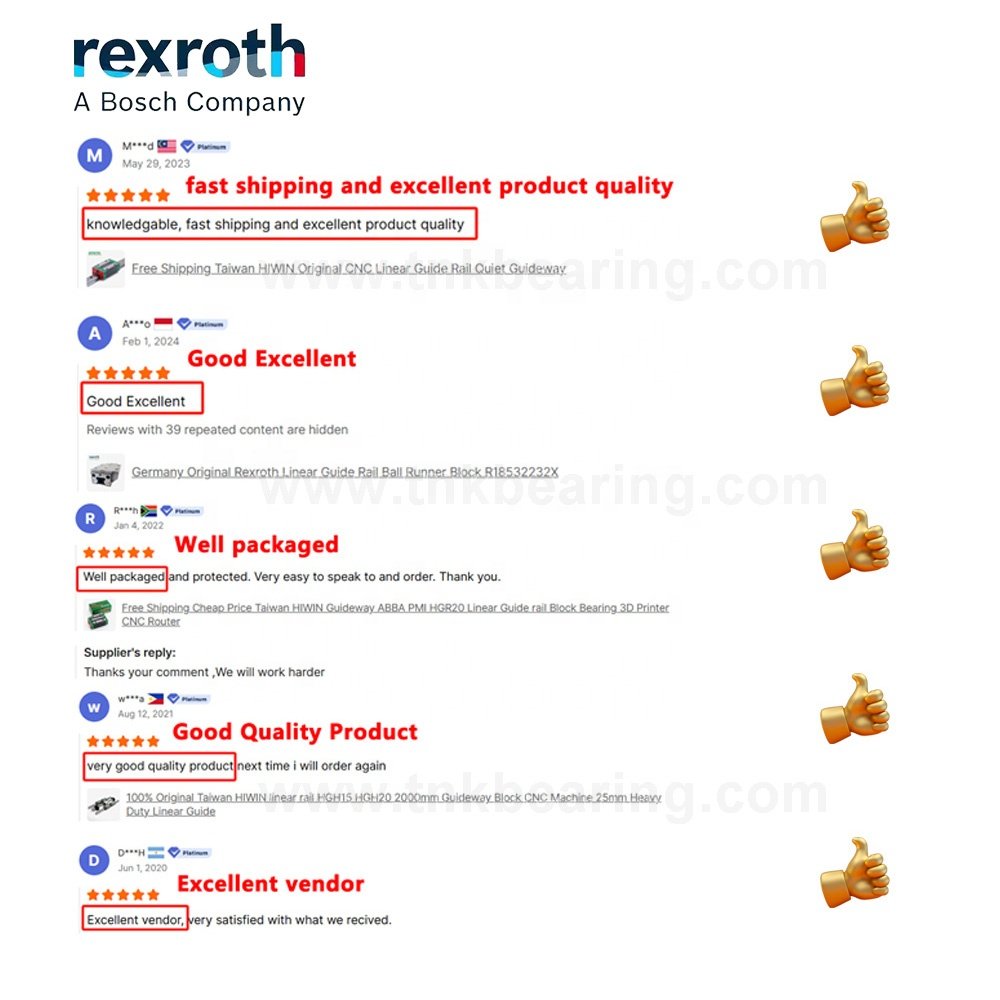 Original Germany Rexroth Ballscrew Nut Rod R1512 R151251012 C5 C7 16mm 20 25mm 32 50 Ground End Machined CNC 3D Print Ball Screw