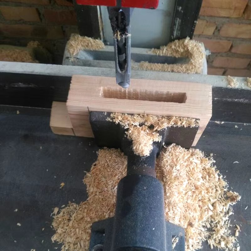 Hole Drill Tools Auger Mortising Chisel Drill Set DIY Furniture Square Woodworking Drill