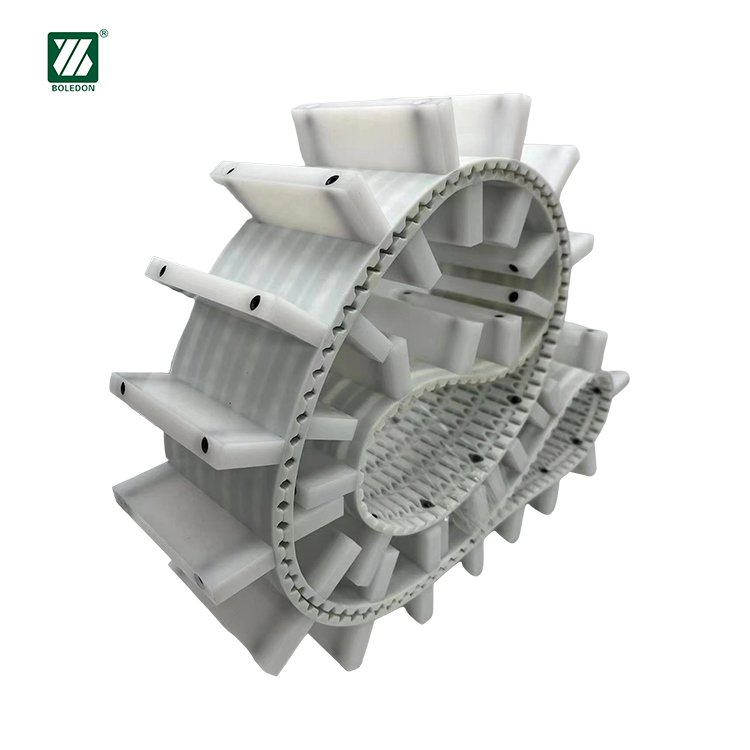 Customized ATN10 Jointed Endless Seamless Steel Wire Guide Cleats Blocks Non Standard Pu Transmission Belts