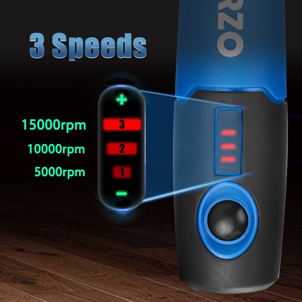 HERZO 3.7V Cordless Mini Rotary Tool USB Li-ion Battery Powered Grinder for Engraving & Drilling Includes DIY Accessories