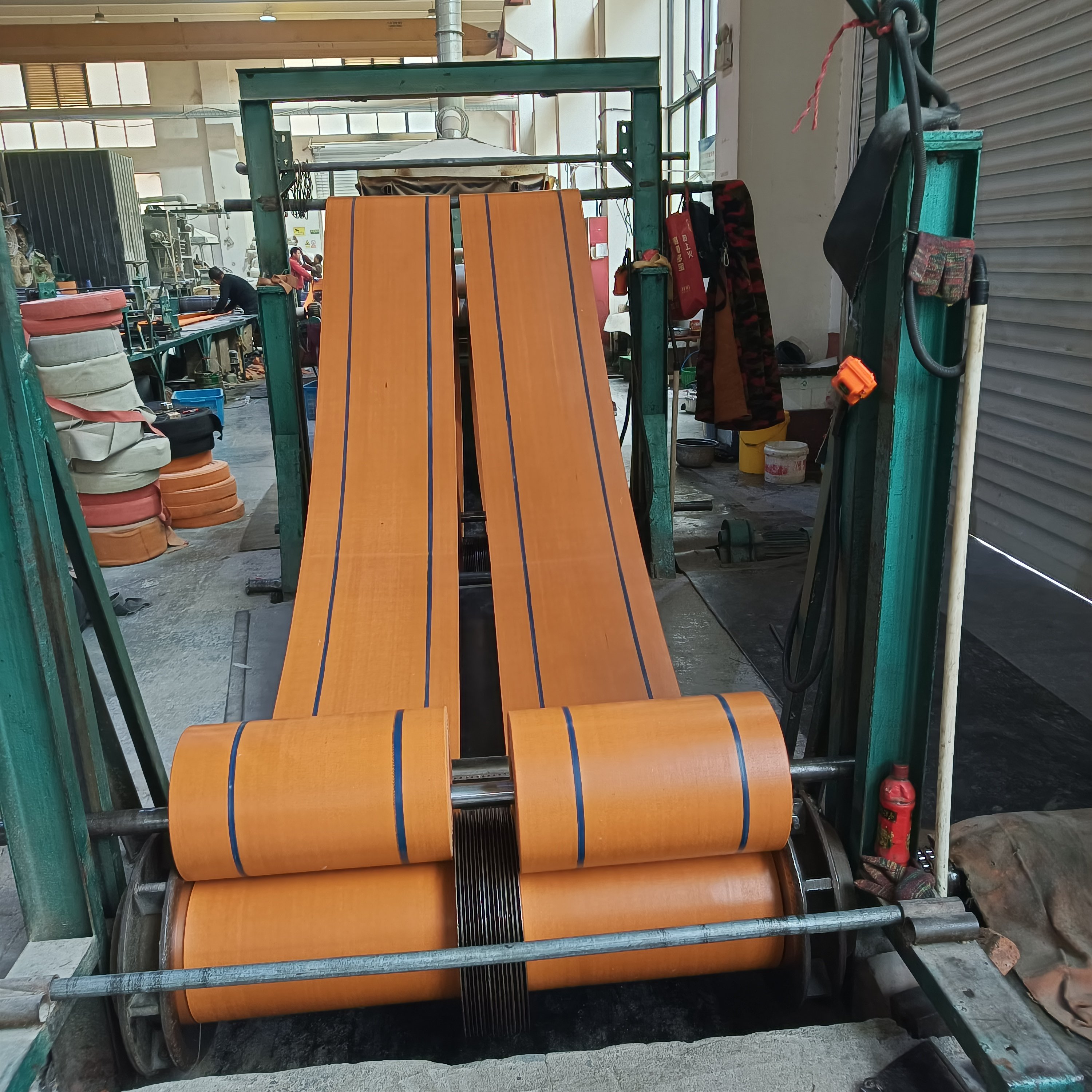 Tianou Custom High Strength Flat Conveyor Belt Widely Be Applied In All Kinds Bulk Material Continuous Transmission