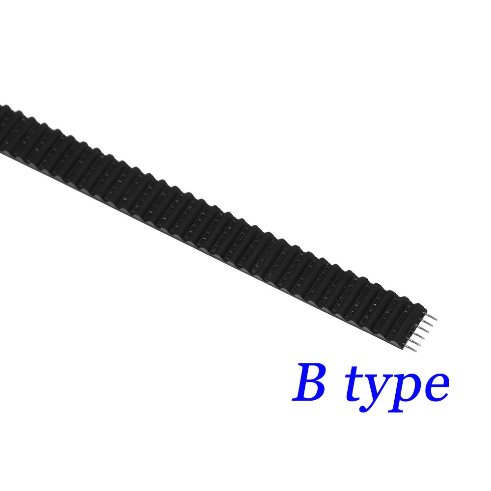 5M. 6mm PU with Steel Core Rubber fiberglass timing belt GT2 Belt Black Color 2GT open timing Belt 6mm Width 5M for 3d printer