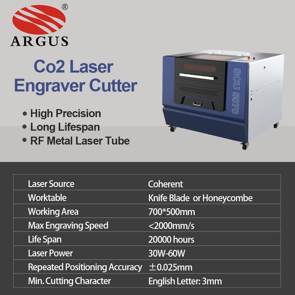 ARGUS Label Laser Cutting Machine Co2 Photo 3D Laser Engraving Machine Plywood Mdf Lazer Engraver Co2 Laser Cutter Supplier