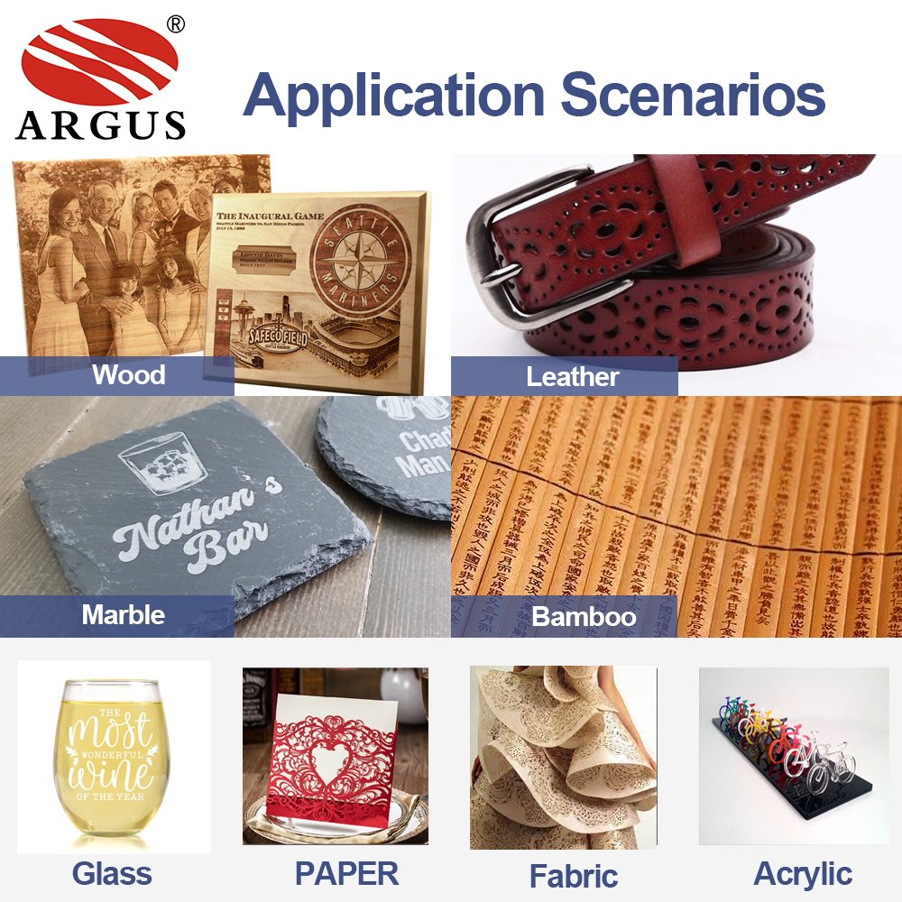 ARGUS Label Laser Cutting Machine Co2 Photo 3D Laser Engraving Machine Plywood Mdf Lazer Engraver Co2 Laser Cutter Supplier