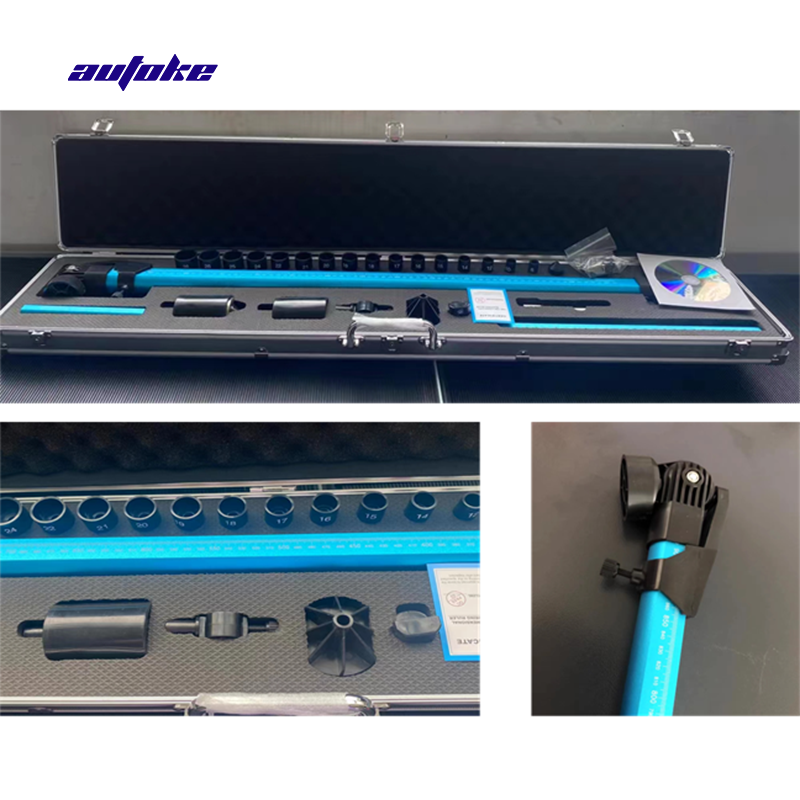 Autoke Steel Car Body Repair Kit with Sheet Metal Measuring Ruler 2D Measuring System