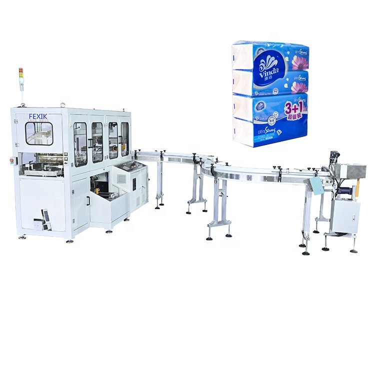 Fexik Auto Wet Wipes Facial Tissue Paper Production Line Manufacturing Packaging Equipment