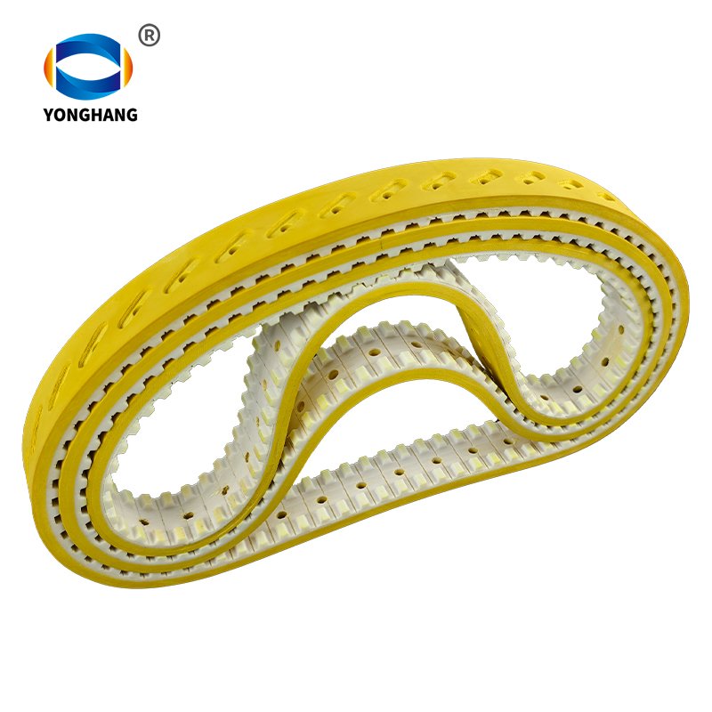 Automatic wrapped vffs pull draw down film belt yellow rubber coated timing belt packing machine belts
