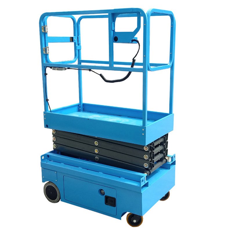 Hot Selling 300kg Small Narrove Body Factory Outside Use Man Lifter Electric Lifter Platform
