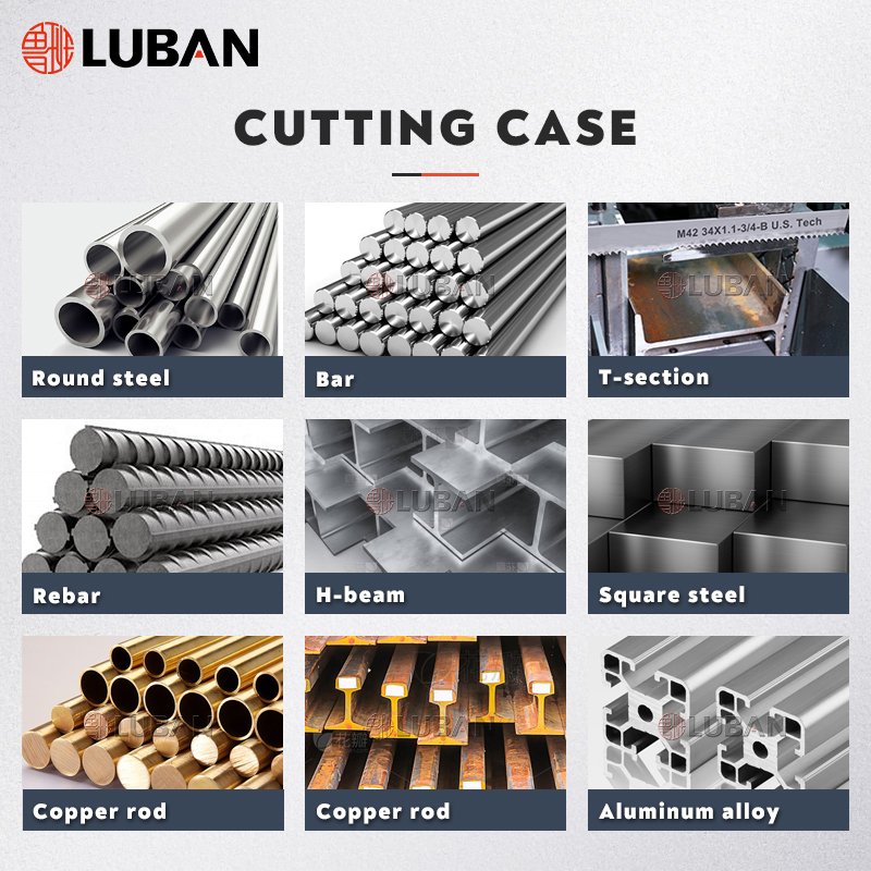 LUBAN Metal Cutting Machinery First-Line Brand I Beam Steel Saw GB4230 Horizontal Band Saw Machine