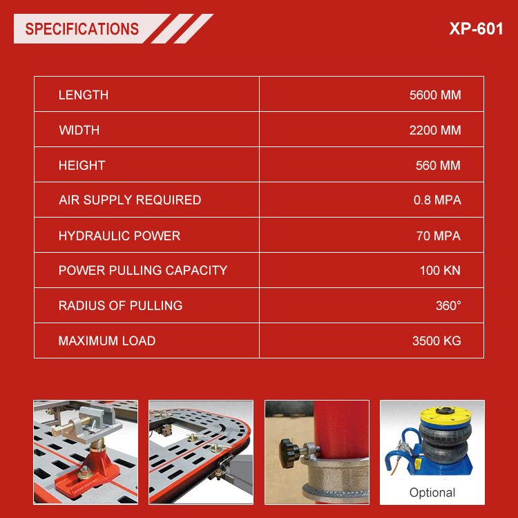CE Certificate Accident Car Auto Body Repair Equipment Chassis Pulling Bench Hydraulic Lift Platform Frame Puller Machine