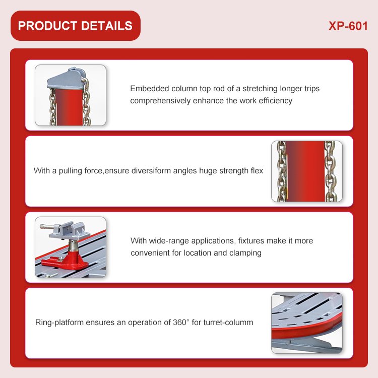 CE Certificate Accident Car Auto Body Repair Equipment Chassis Pulling Bench Hydraulic Lift Platform Frame Puller Machine