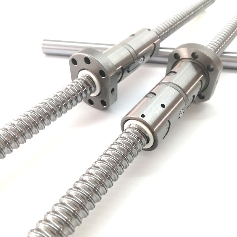 the linear ball screw 2005 3205 double ballscrew nut cnc factory produce china cheap price ball screw rod