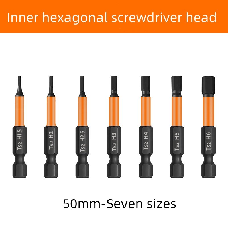 Hex Head Drill Bit Electric Wrench Screwdriver Bit 50mm100mm Metric H1.5 H2 H2.5 H3 H4 H5 H6 For Power Drill Tool Accessories