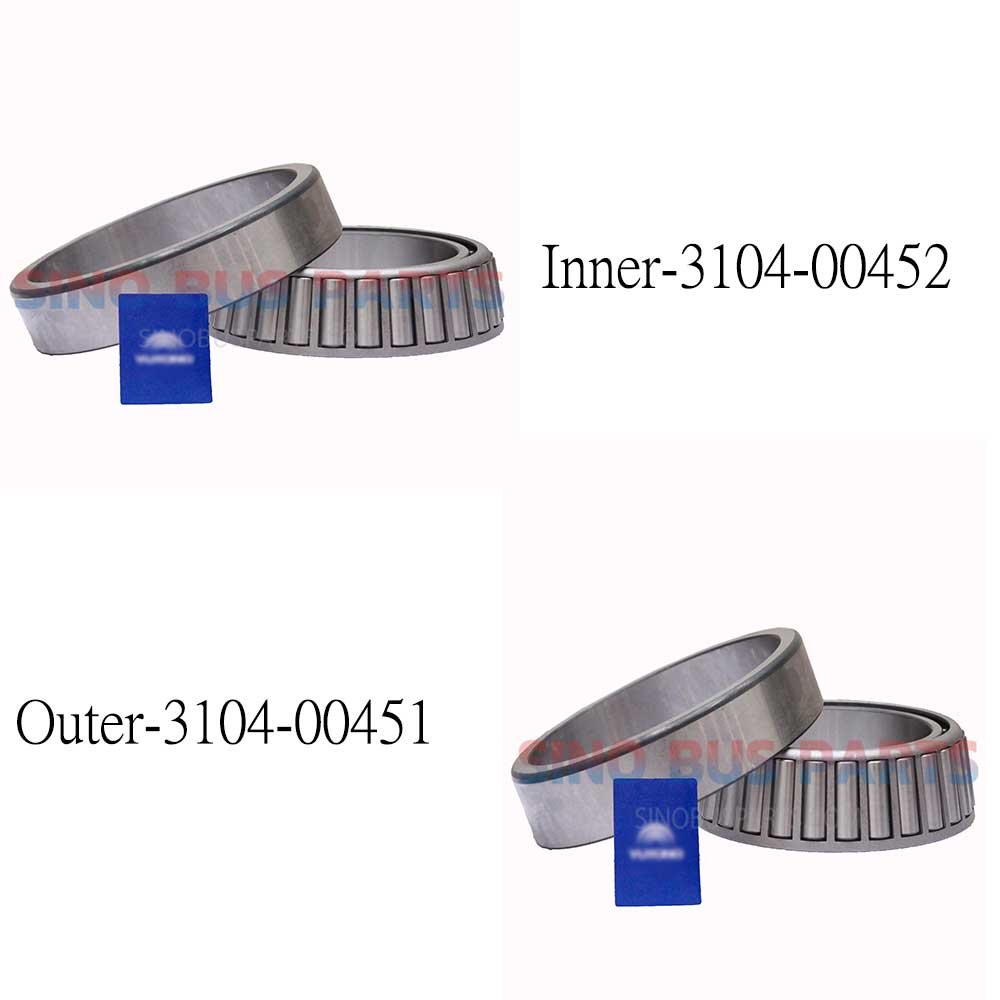 Front Wheel Hub Bearing Inner 9401-05805 Outer-9401-05841 For Yutong Kinglong Bus Spare Parts Wheel & Brake High Quality