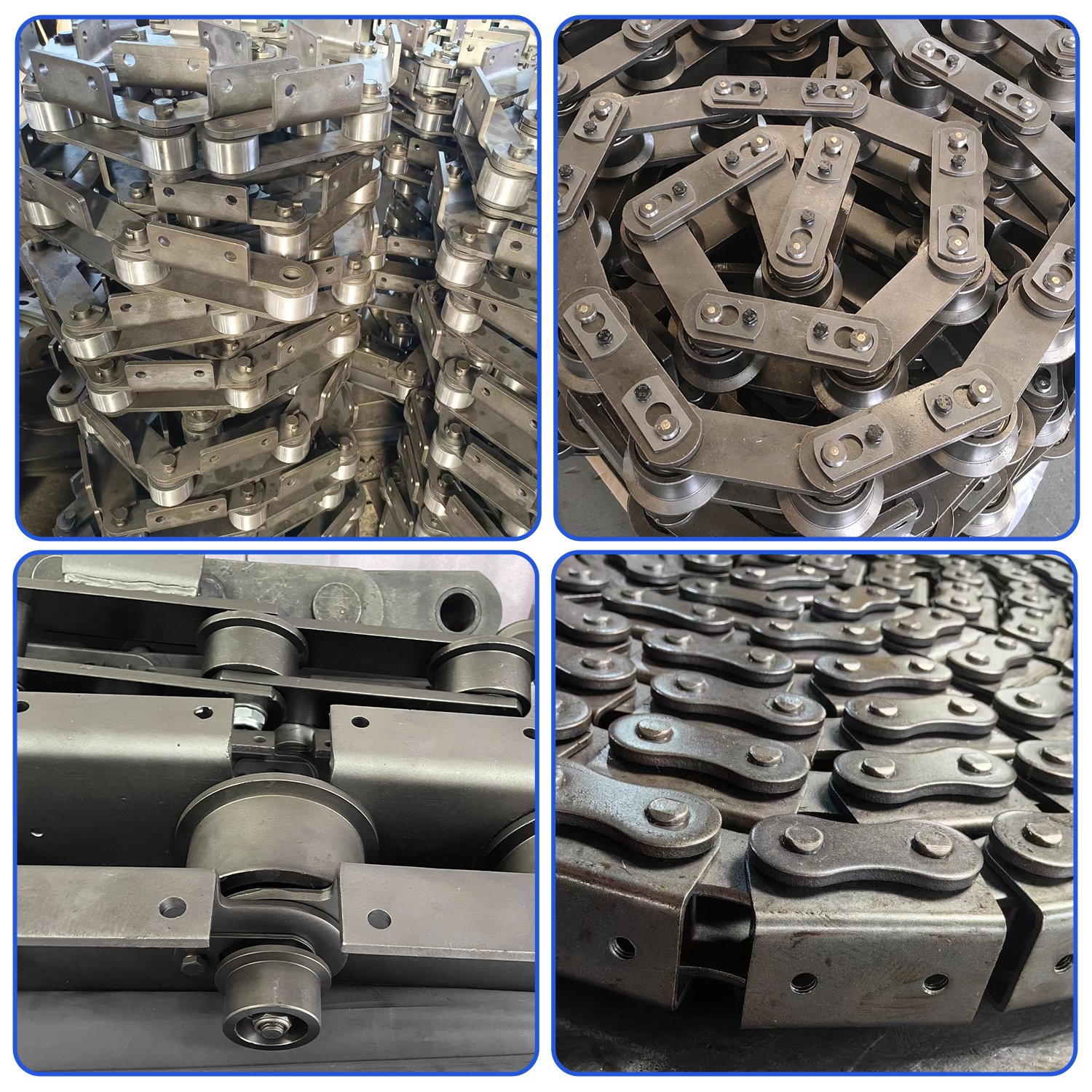 Wholesale Non Standard Attached Plate Industrial Customized Double Pitch Conveyor Belt Thick Industrial Chain