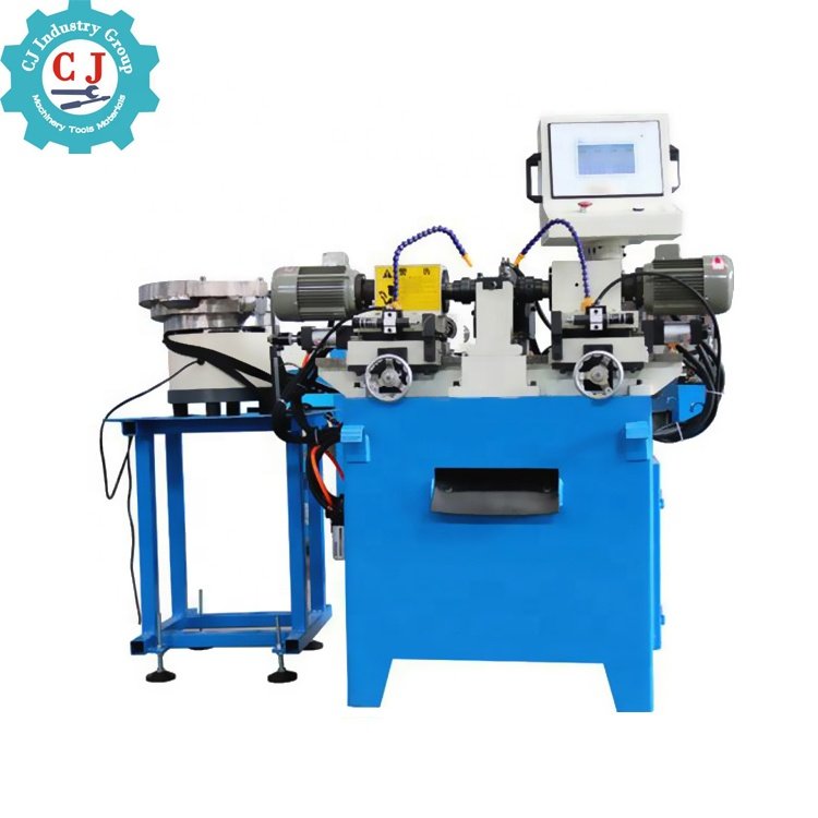 CNC 30 Automatic Double Head Chamfering Machine For Tiny Solid Tube Bar End Finishing