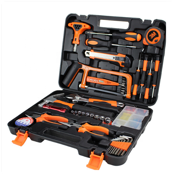 46 PC Plastic Blow Molding Box Set Of Tools Best DIY Gift Hardware Hand Tool Set With Precision Tools SR404-46